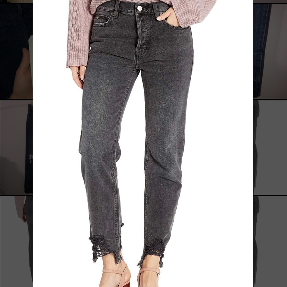 NWT Free People chewed hem jeans